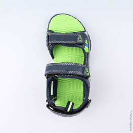 524022-11 Пляжная обувь с LED-подсветкой на подошве для мальчики син-сал фото №4