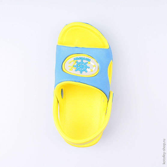 325020-05 Пляжная обувь для мальчики син-жел фото №4