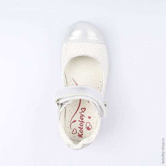 432136-21 Туфли для девочки серебрист. фото №4