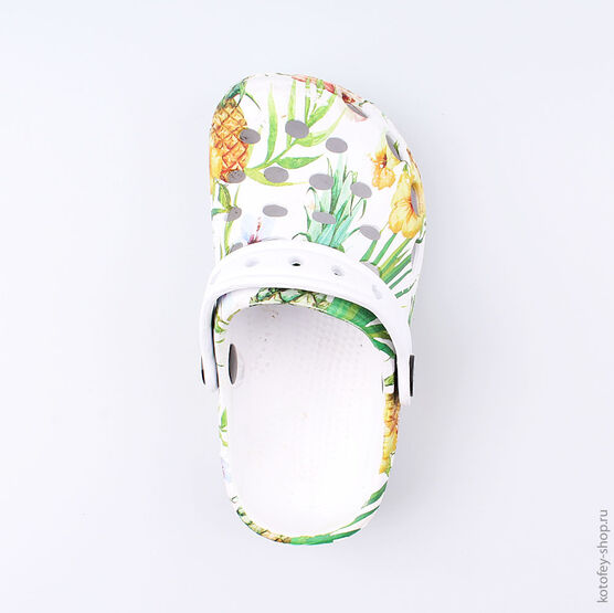 325061-01 Пляжная обувь для девочки бел-зел фото №4