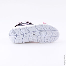 524021-11 Пляжная обувь для девочки син-роз фото №3