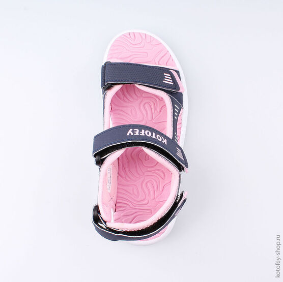 524021-11 Пляжная обувь для девочки син-роз фото №4