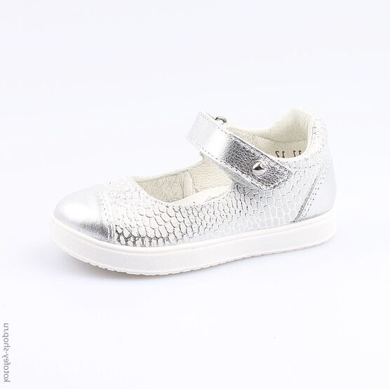 232077-21 Туфли для девочки серебрист.