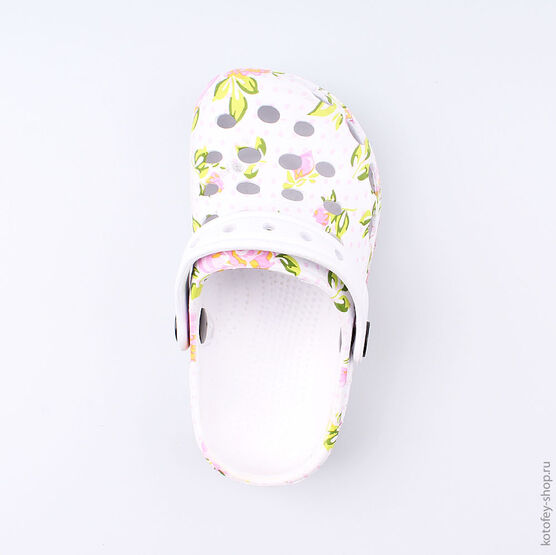 325062-01 Пляжная обувь для девочки бел-цве фото №4