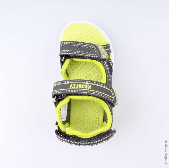 324008-11 Пляжная обувь с LED-подсветкой для мальчики сер-сал фото №4