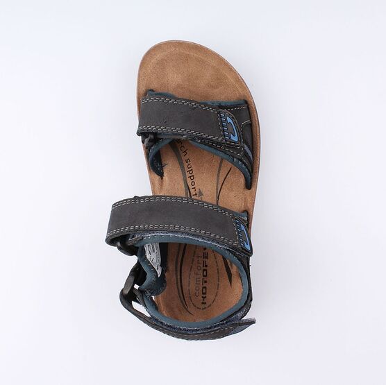 522108-72 Сандалии из натурального нубука для мальчика для мальчики син-гол фото №4