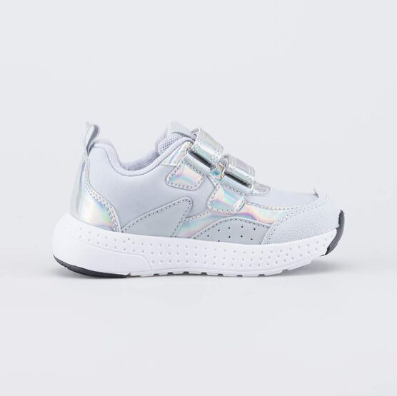 344525-72 Серые кроссовки с LED и Softshell для девочки серый фото №2