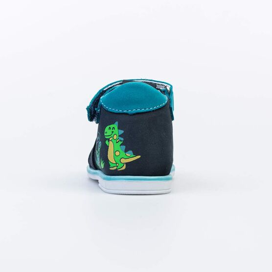 022132-24 Сандалии кожаные для мальчика для мальчики син-бир фото №5