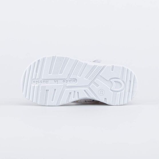 322172-22 Босоножки для девочки кожаные для девочки белый фото №3