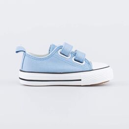 131176-11 Голубые кеды из хлопка с вышивкой для девочки голубой фото №2