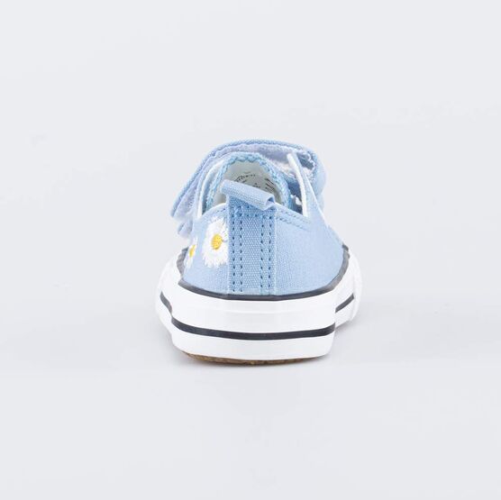 131176-11 Голубые кеды из хлопка с вышивкой для девочки голубой фото №5