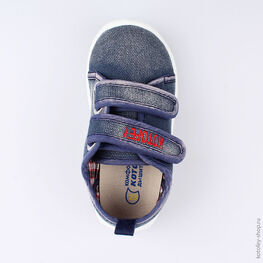 231121-12 Текстильная обувь для мальчики светло-синий фото №4