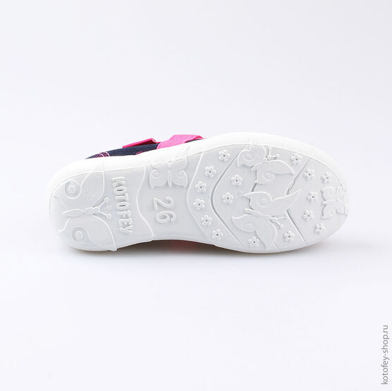 431112-11 Текстильная обувь для девочки син-фук фото №3