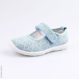 431115-11 Текстильная обувь для девочки голубой
