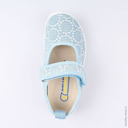 431115-11 Текстильная обувь для девочки голубой фото №4