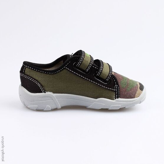 431129-12 Текстильная обувь для мальчики оливковый фото №2