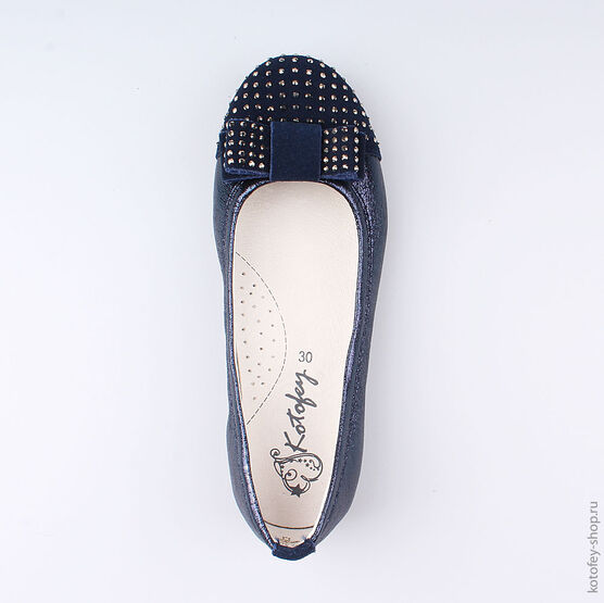 534019-22 Туфли для девочки светло-синий фото №4