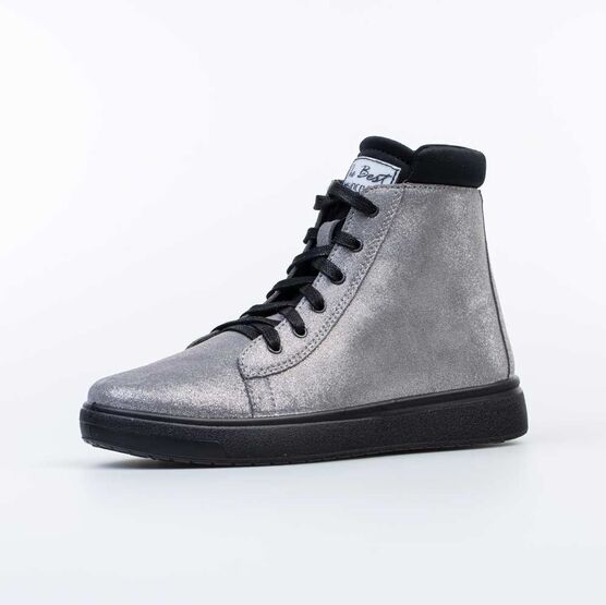 552267-22 Ботинки для девочки срб-чер