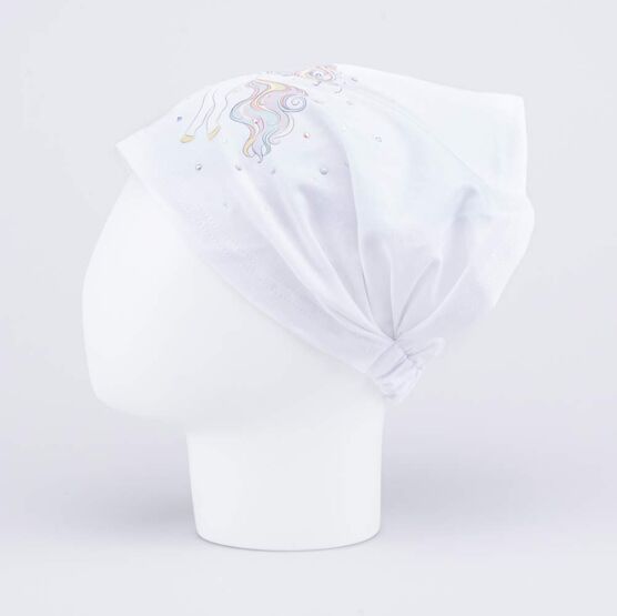 07811705-40 Косынка для девочки белый для девочки белый фото №2