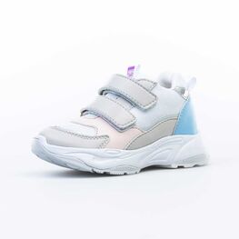 144173-11 Кроссовки для девочки бел-сер