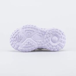 644519-12 Летние кроссовки на объемной подошве для девочки белый + сиреневый фото №3