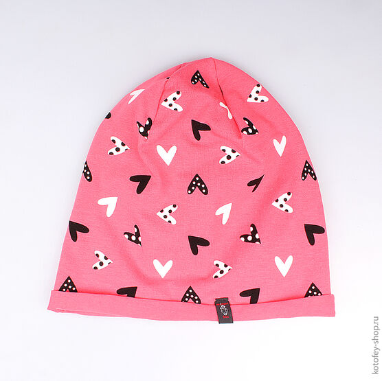 07811051-00 Шапка одинарная коралловая для девочки разноцветный