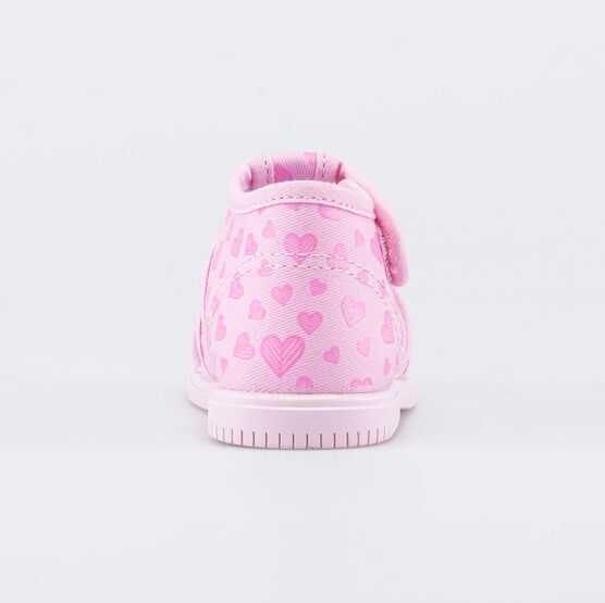 121068-71 Текстильная обувь для первых шагов Сердечки для девочки розовый фото №5