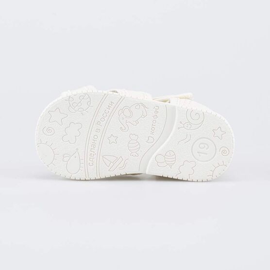 121069-71 Текстильная обувь для первых шагов Единорог для девочки бежевый фото №3