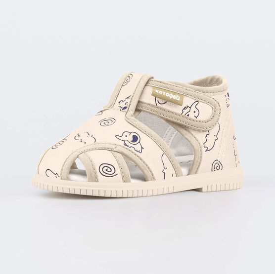 121072-71 Текстильная обувь для первых шагов Слоненок для мальчики бежевый