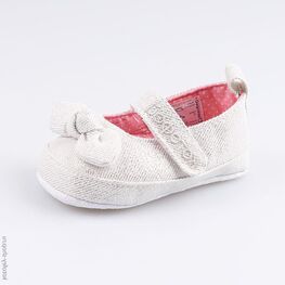 001081-11 Пинетки для девочки серебрист.