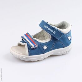 122122-22 Сандалии для мальчики син-бел