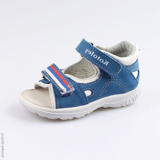 122122-22 Сандалии для мальчики син-бел