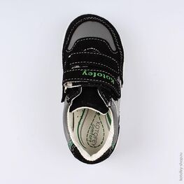 132117-22 Полуботинки для мальчики чер-сер фото №4