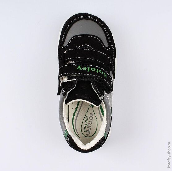 132117-22 Полуботинки для мальчики чер-сер фото №4