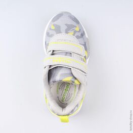 144116-73 Кроссовки с LED-подсветкой для мальчики сер-сал фото №4