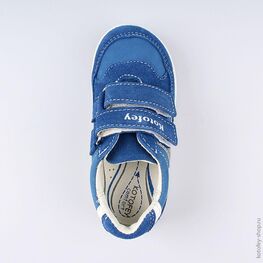 332082-24 Полуботинки для мальчики син-бел фото №4