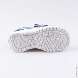 332082-24 Полуботинки для мальчики син-бел фото №3