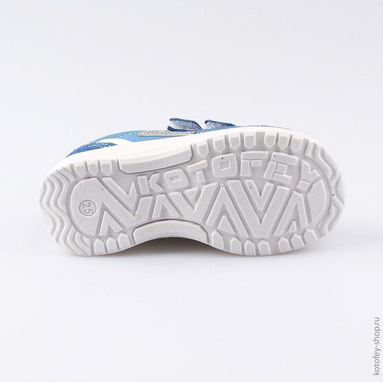 332082-24 Полуботинки для мальчики син-бел фото №3