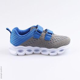 344234-73 Кроссовки с LED-подсветкой на подошве для мальчики сер-гол фото №2