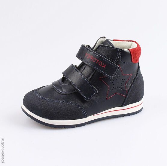 352167-24 Ботинки для мальчики син-кра