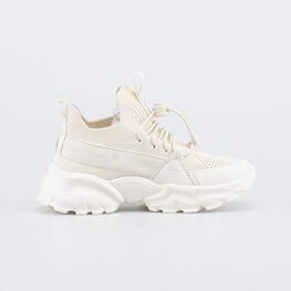 441028-11 Текстильные кроссовки для девочки для девочки бежевый фото №2