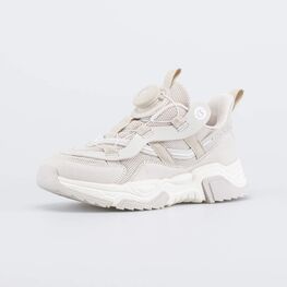 444025-74 Кроссовки для девочки для девочки бежевый