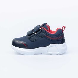 144125-72 Кроссовки с LED-подсветкой на подошве для мальчики син-кра фото №3