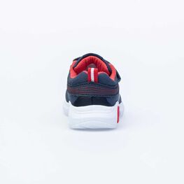 144125-72 Кроссовки с LED-подсветкой на подошве для мальчики син-кра фото №2