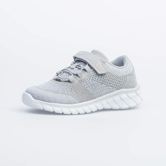 644268-72 Кроссовки для девочки серебрист.