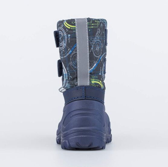 464063-49 Сноубутсы на липучках Механика для мальчики синий фото №5