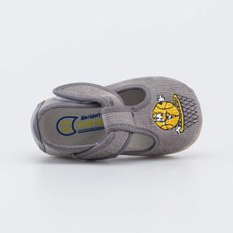 131189-11 Текстильная обувь для первых шагов Баскетбол для мальчики серый фото №4