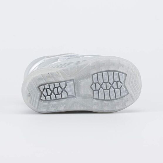 161004-41 Зимние дутики для девочки серебро для девочки серебристый фото №3