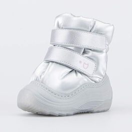 161004-41 Зимние дутики для девочки серебро для девочки серебристый