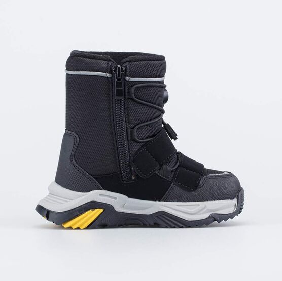 464097-41 Сапожки-дутики для мальчика для мальчики чер-жел фото №2